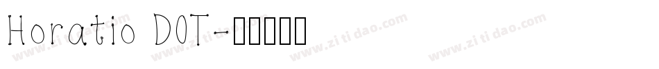 Horatio DOT字体转换